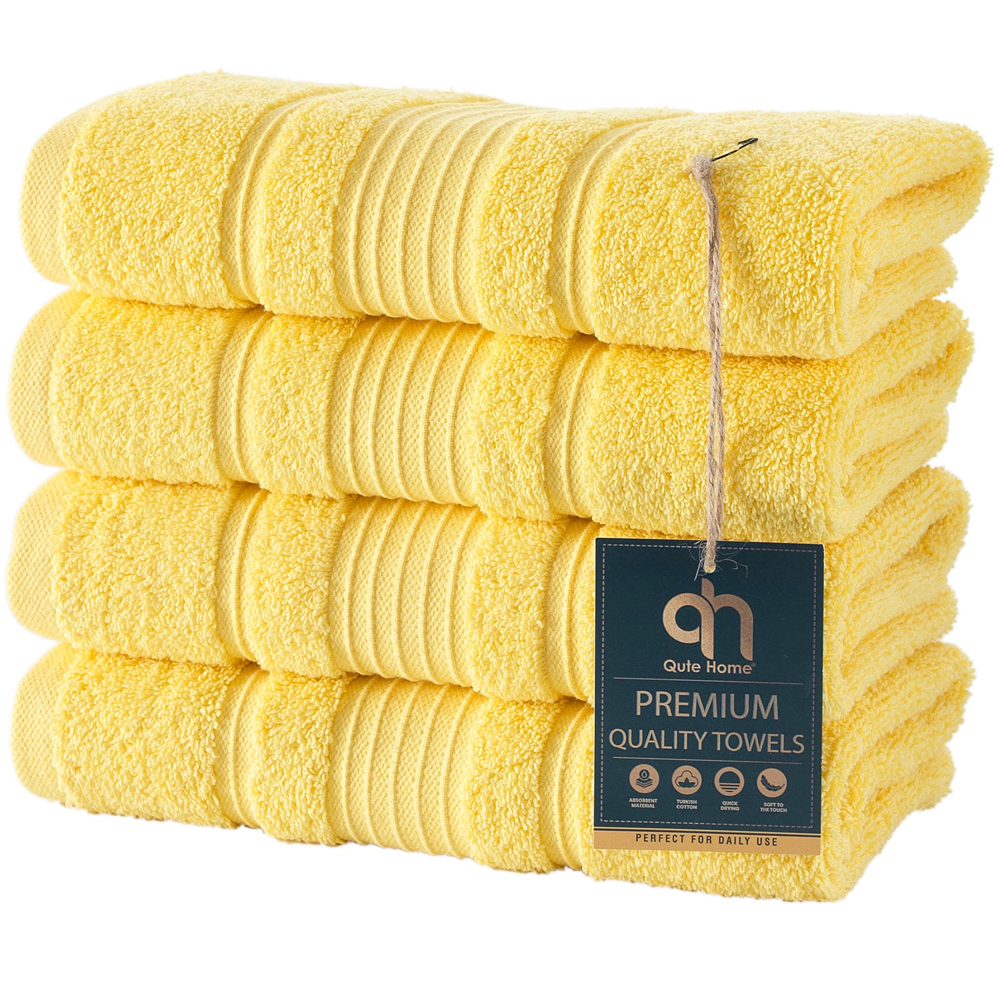 Aston & Arden Luxury Turkish Hand Towels, 4-Pack, 600 GSM, Extra Soft &  Plush, 18x32, Solid, 1 unit - QFC